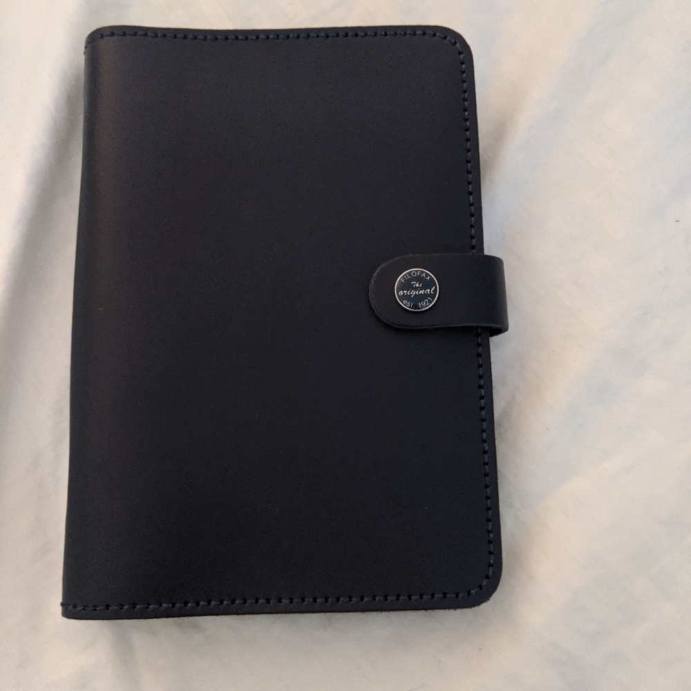 Filofax personal original in navy